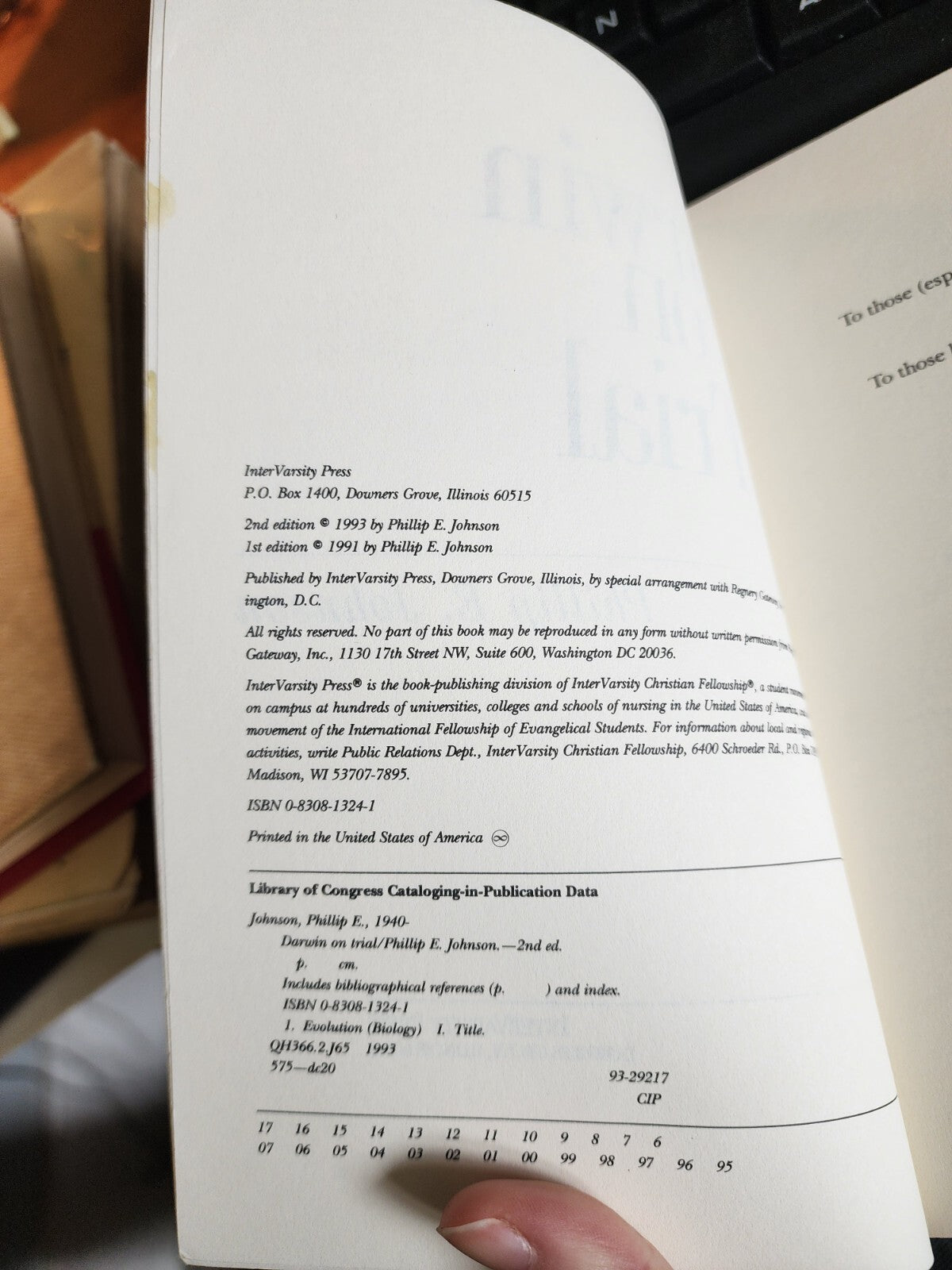 Darwin on Trial - By Johnson, Phillip E.