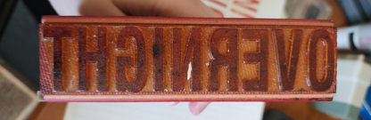 Overnight 5" Rubber and Wooden Stamp
