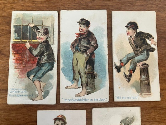 Duke's Cigarette Cards: On the Town - lot of 5