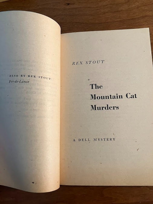 Vintage Paperbacks - Rex Stout - Lot of 2