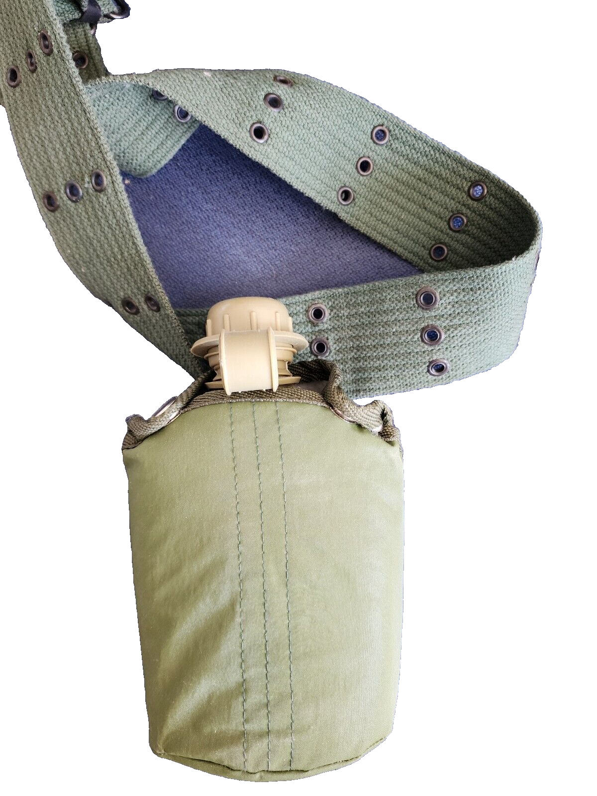 US Army Canteen with Belt Military Green