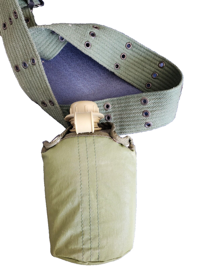 US Army Canteen with Belt Military Green