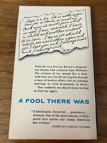 Vtg Paperback - A FOOL THERE WAS - John Manson