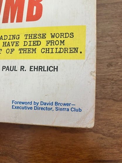 The Population Bomb by Dr. Paul R. Ehrlich