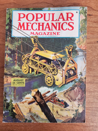 Vtg Popular Mechanics Magazine 1945 August