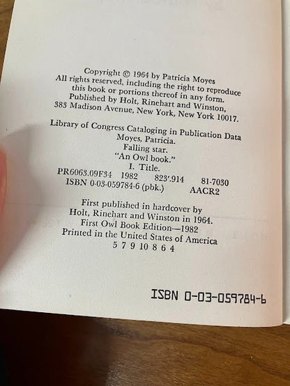 Falling Star - Paperback By Moyes, Patricia