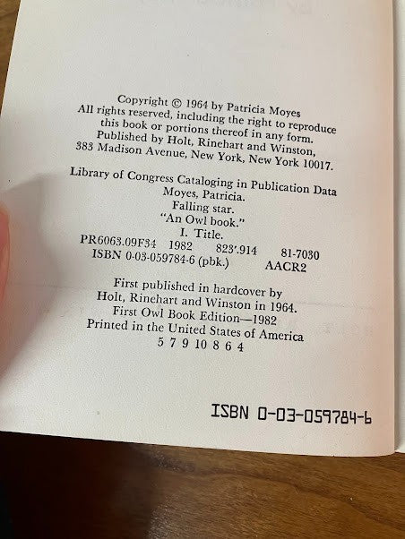 Falling Star - Paperback By Moyes, Patricia