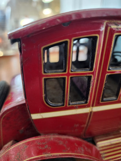 Vtg 1950s Battery Operated Tin Toy Trademark Y Japan Grand-Pa Car