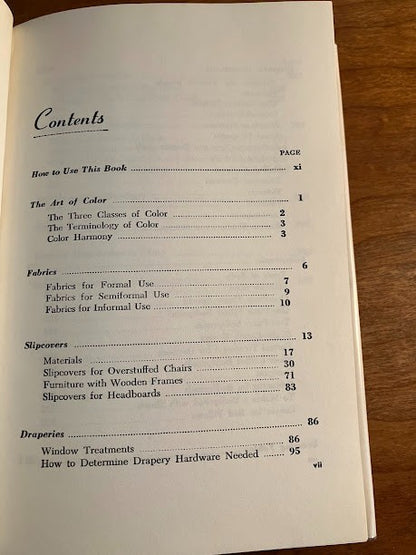 The Complete Book of Curtains, Slipcovers and Upholstery