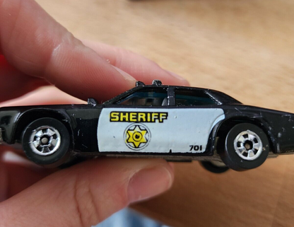 1982 Vtg Hot Wheels Blackwall Sheriff 701 Patrol Car Malaysia