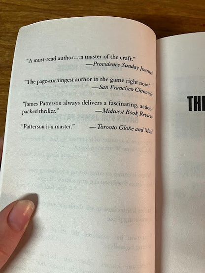 James Patterson Novel Mixed Bundle - lot of 3