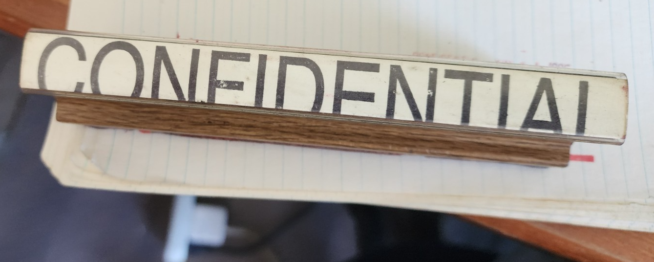 Office Stamp "CONFIDENTIAL"