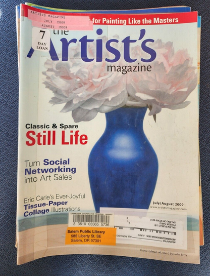 International Artist lot of 9 monthly magazines 2009