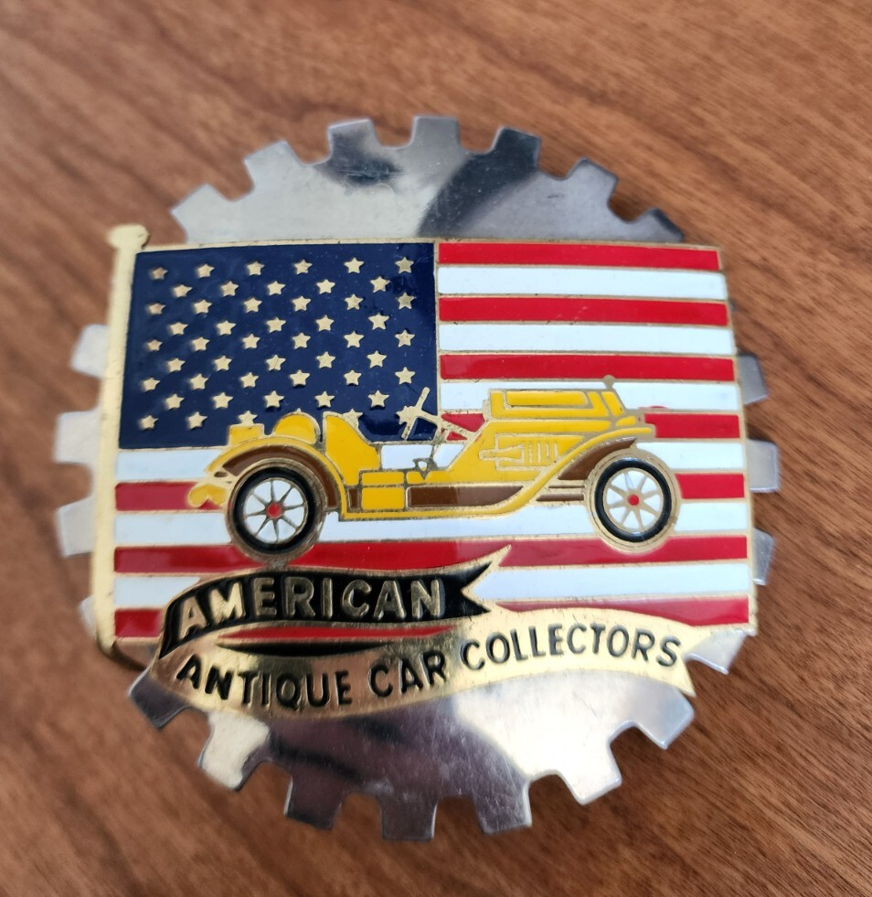 Vtg 1960s Badge American Antique Car Collectors