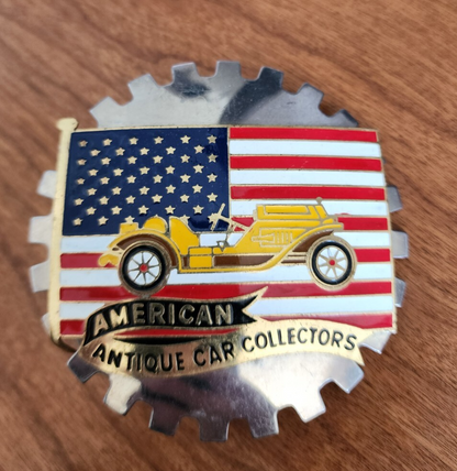 Vtg 1960s Badge American Antique Car Collectors