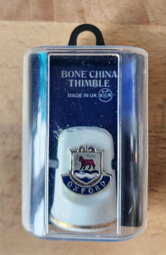 Oxford Souvenir Thimble Bone China Made in The UK