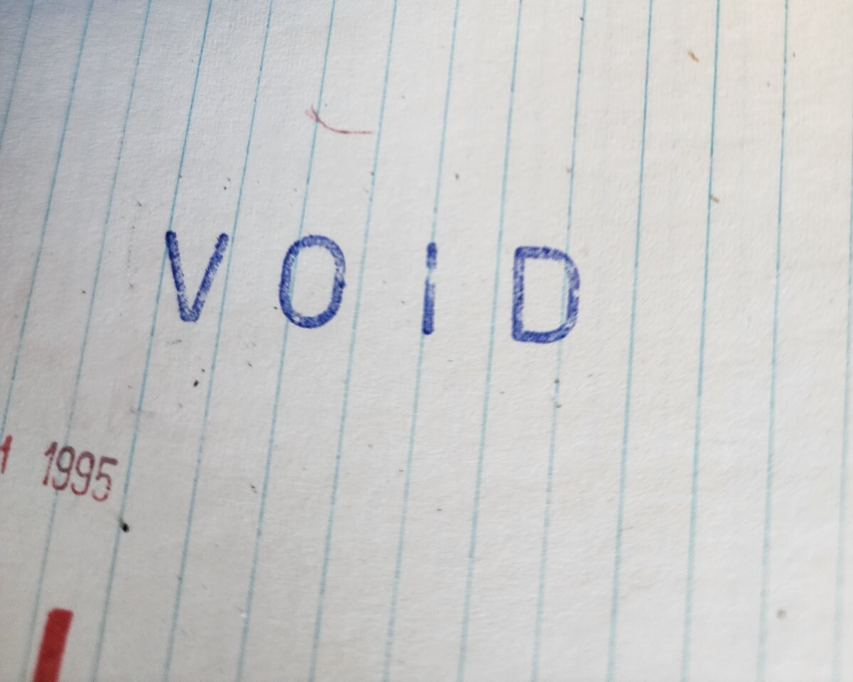 Vintage XStamper "VOID" pre-inked re-inkable Stamp