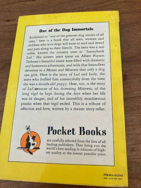 Vtg Paperback - Lad: A Dog Albert Payson Terhune