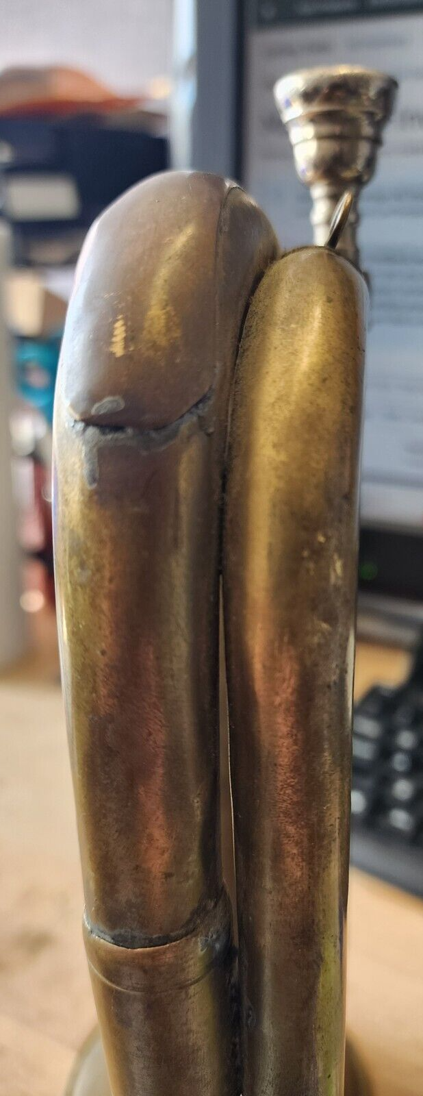 Vintage Trumpet Marching Brass Bugle