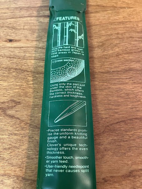 Bamboo Premium Knitting Needles - Lot of 5 - No. 6, 7, 9, 13, and 13