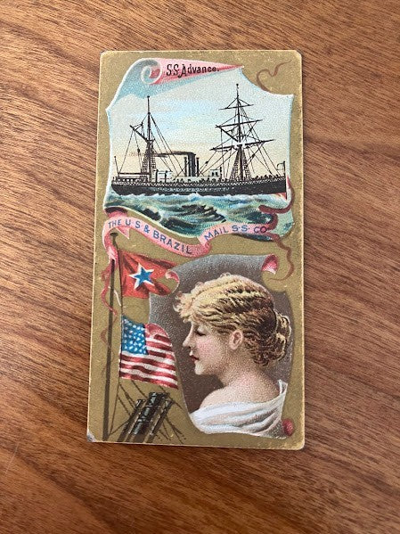 Tobacco Cards: Ocean and River Steamers Duke's Cigarettes - lot of 7