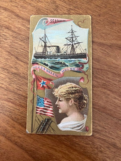 Tobacco Cards: Ocean and River Steamers Duke's Cigarettes - lot of 7