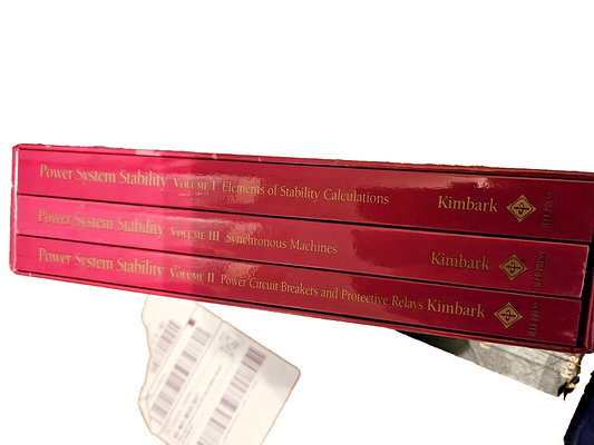 NEW Power System Stability/ Edward Kimbark—Boxed three-volume Set Factory Sealed