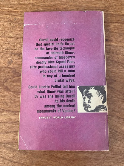 Vintage Paperback - Edward S AAarons: ASSIGNMENT THE GIRL IN THE GONDOLA