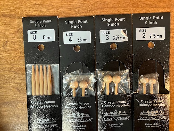Crystal Palace Bamboo Knitting Needles - Lot of 4