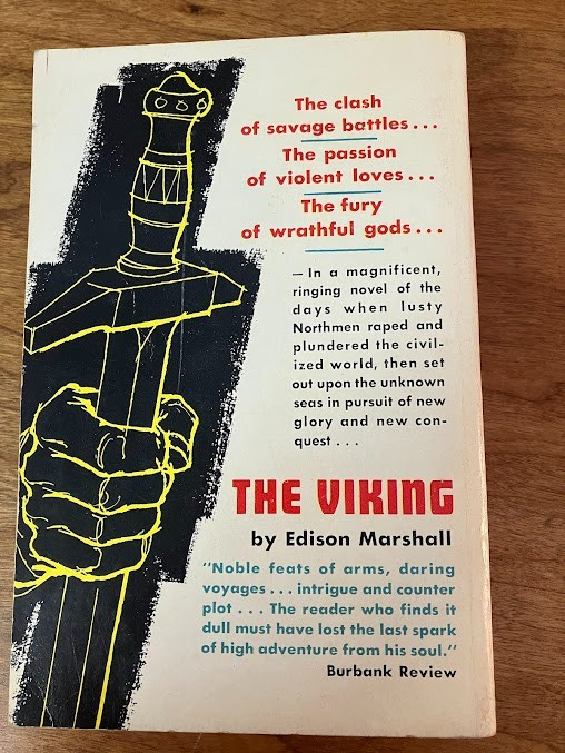 Vtg Paperback - The Viking by Edison Marshall