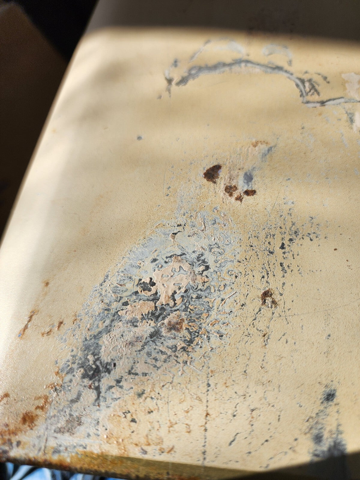 Rare Vtg Jewel T Autumn Leaf BREAD BOX metal 1940's