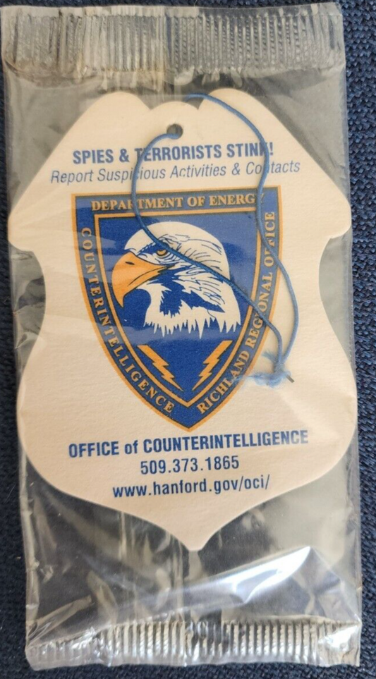 Spies and terrorist's stink! Department of Energy - Air Freshen