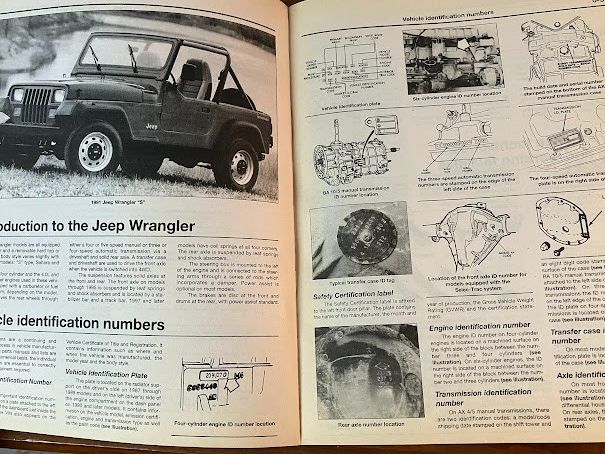 Jeep Wrangler 1987-00 All Models - Haynes Repair Manual