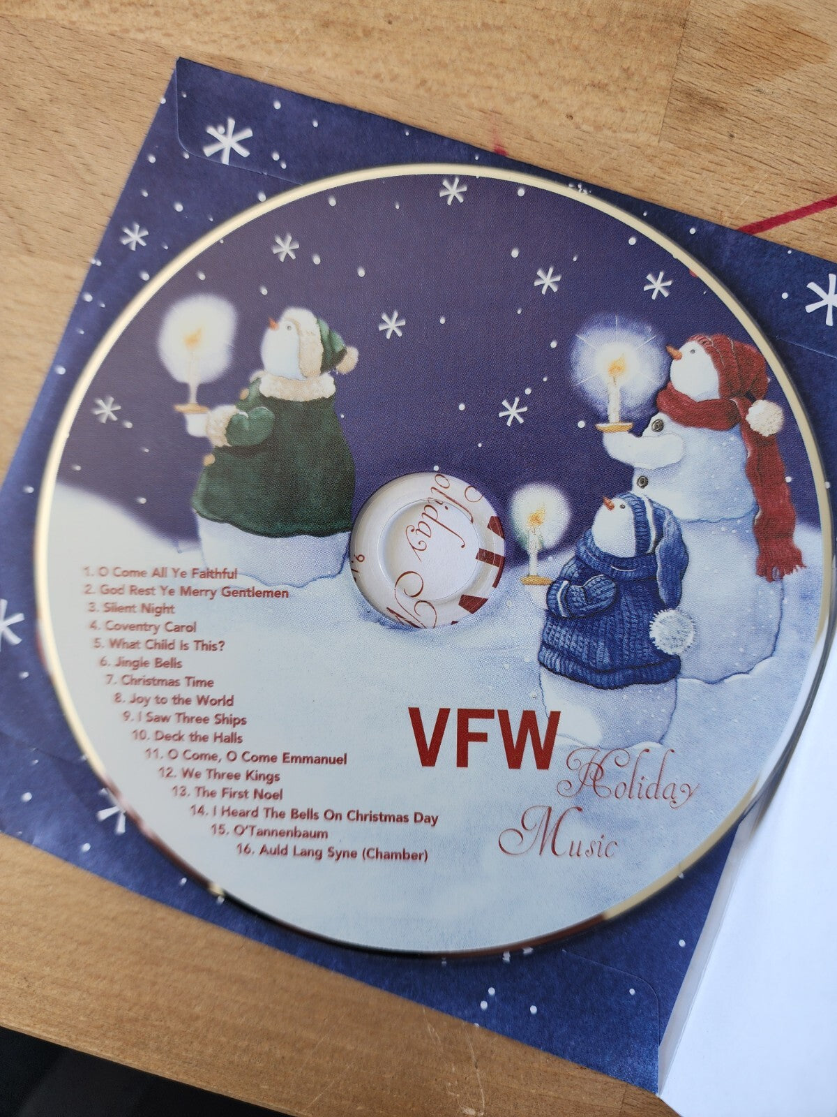 VFW Holiday Music Christmas CD Instrumental 16 Songs Two Snowmen - Very Good