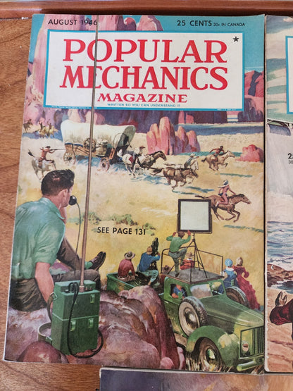 Popular Mechanics Magazine Lot of (5) Issues 1946