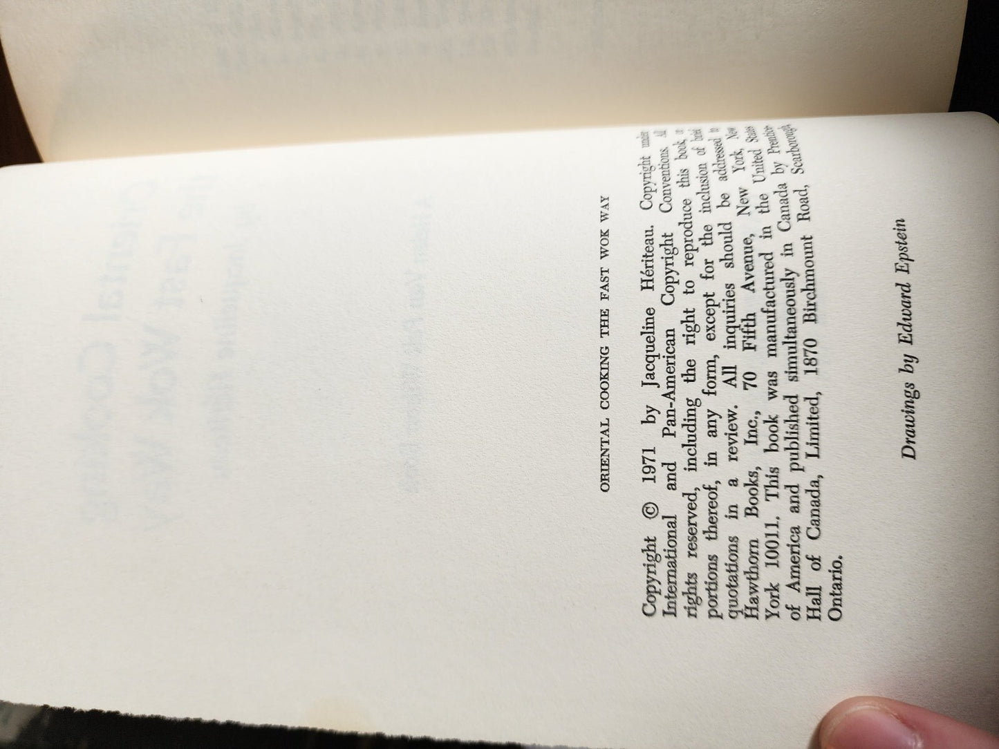 Oriental Cooking The Fast Wok Way by Jacqueline Heriteau