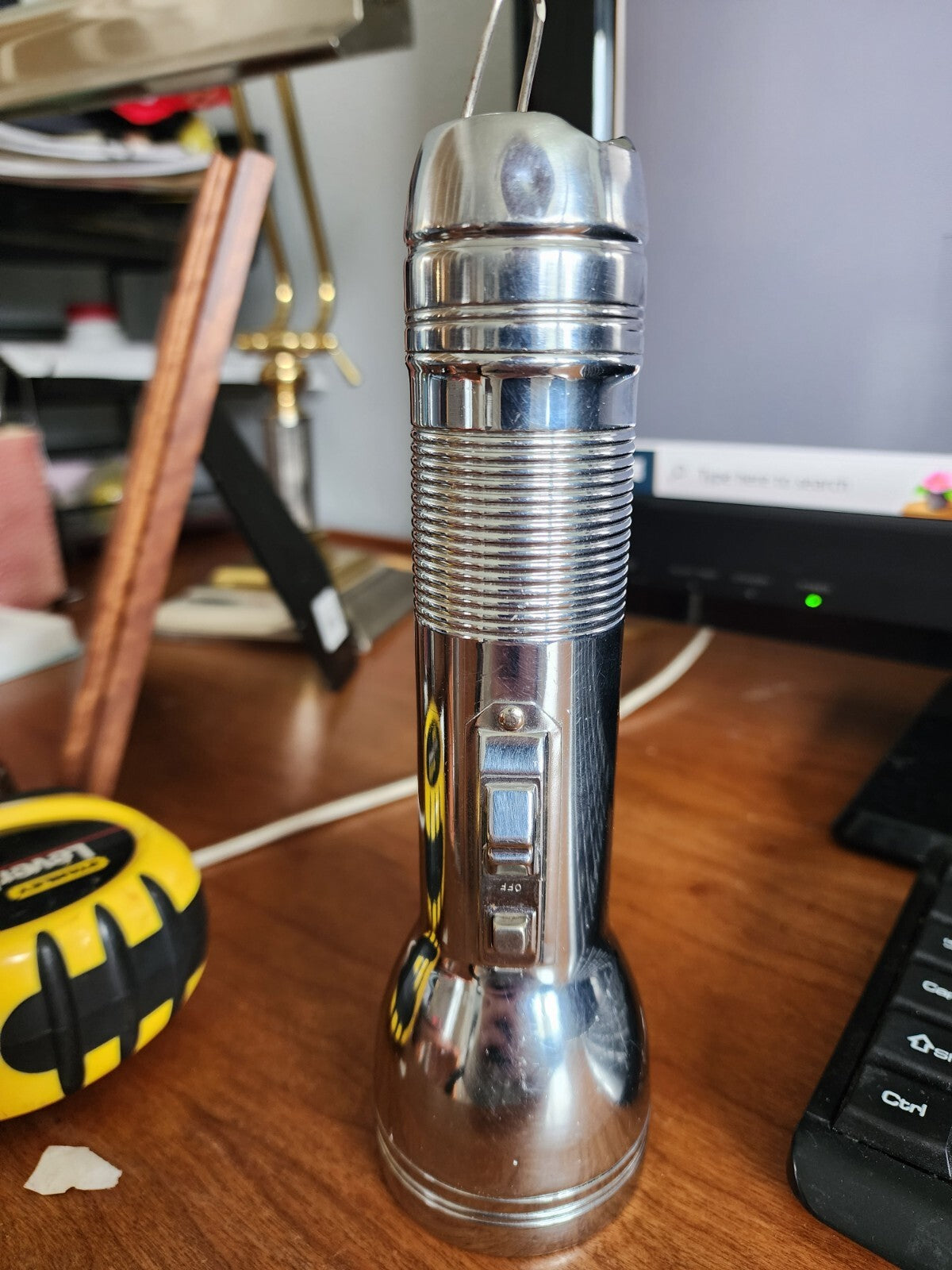 Vintage Thailand Lumilight Flashlight 8"