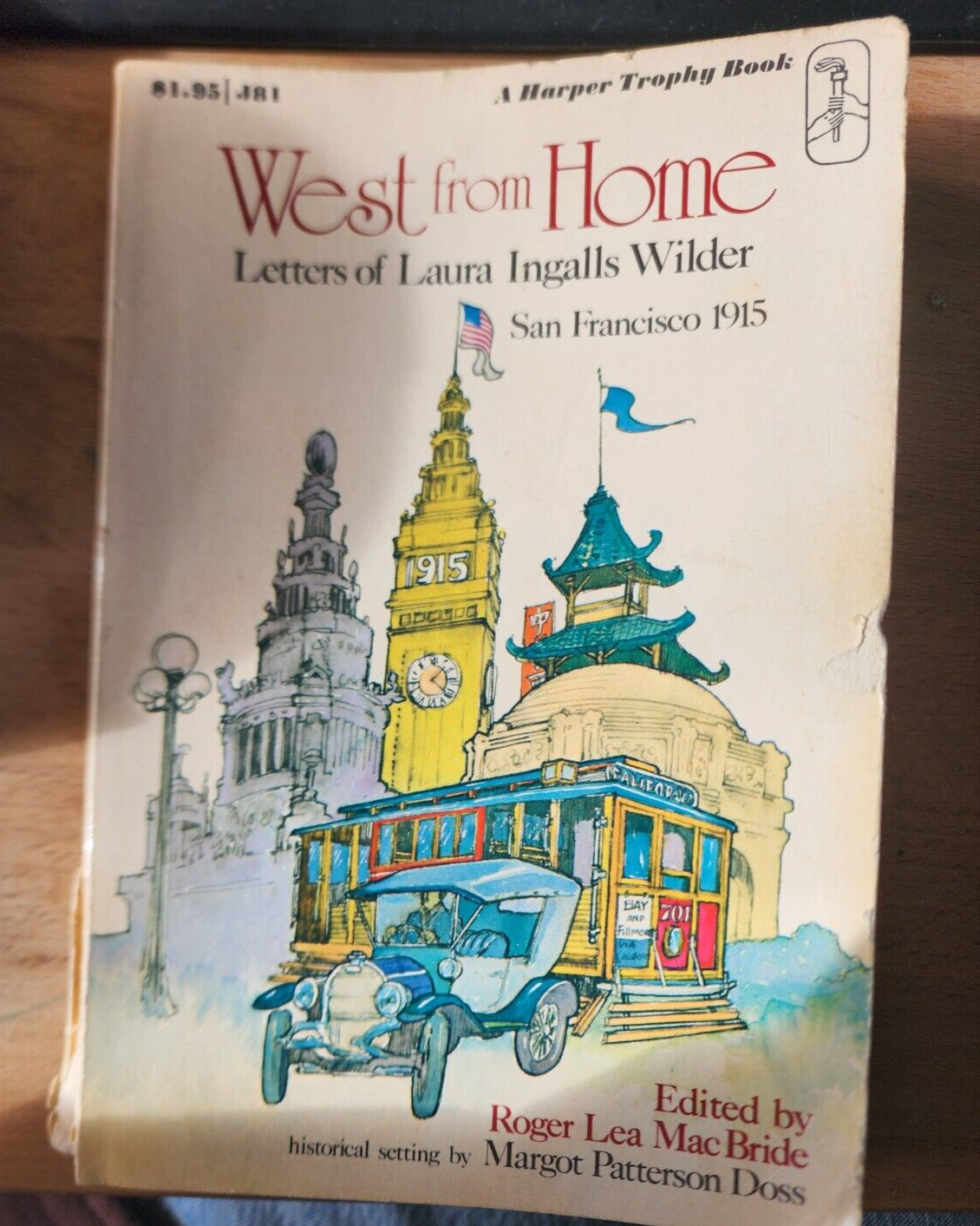 West from Home Letters of Laura Ingalls Wilder Vintage Paperback 1976