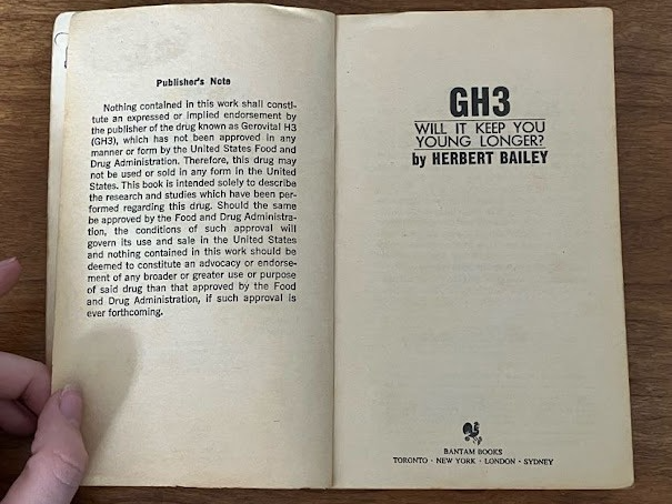 GH3: WILL IT KEEP YOU YOUNG LONGER by Herbert Bailey