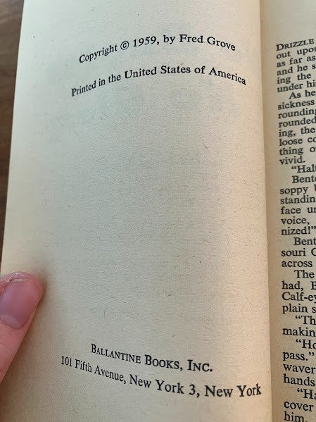 Fred Grove - Paperback Westerns - lot of 2