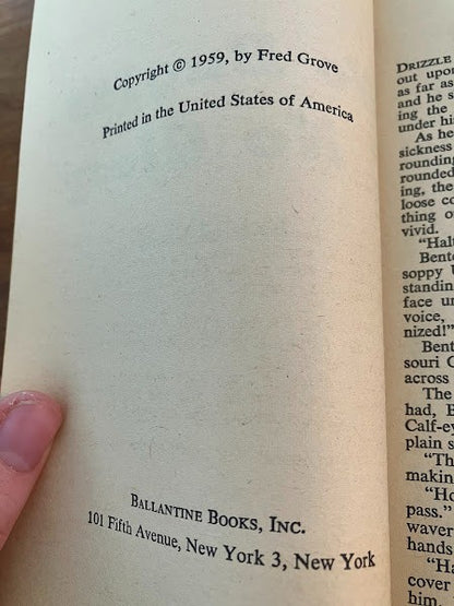 Fred Grove - Paperback Westerns - lot of 2
