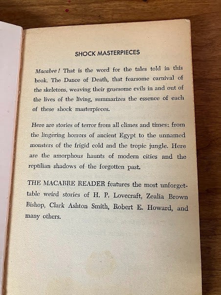 THE MACABRE READER - DONALD A. WOLLHEIM