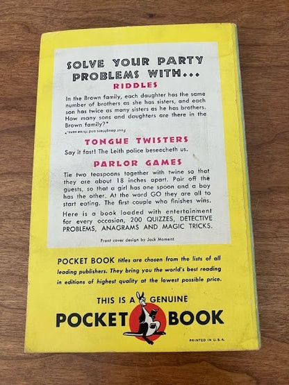 Vtg Pocketbook - FUN FOR THE FAMILY - JEROME MEYER