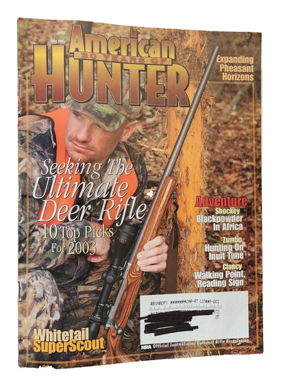 AMERICAN HUNTER MAGAZINE - JANUARY 2003