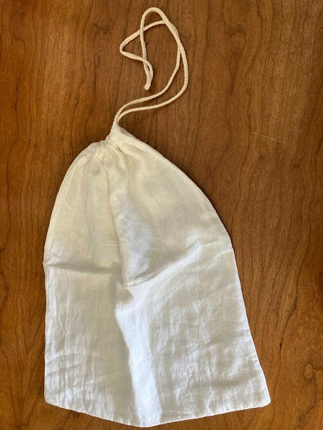 Multi-purpose Cotton Drawstring Reusable Bag - White