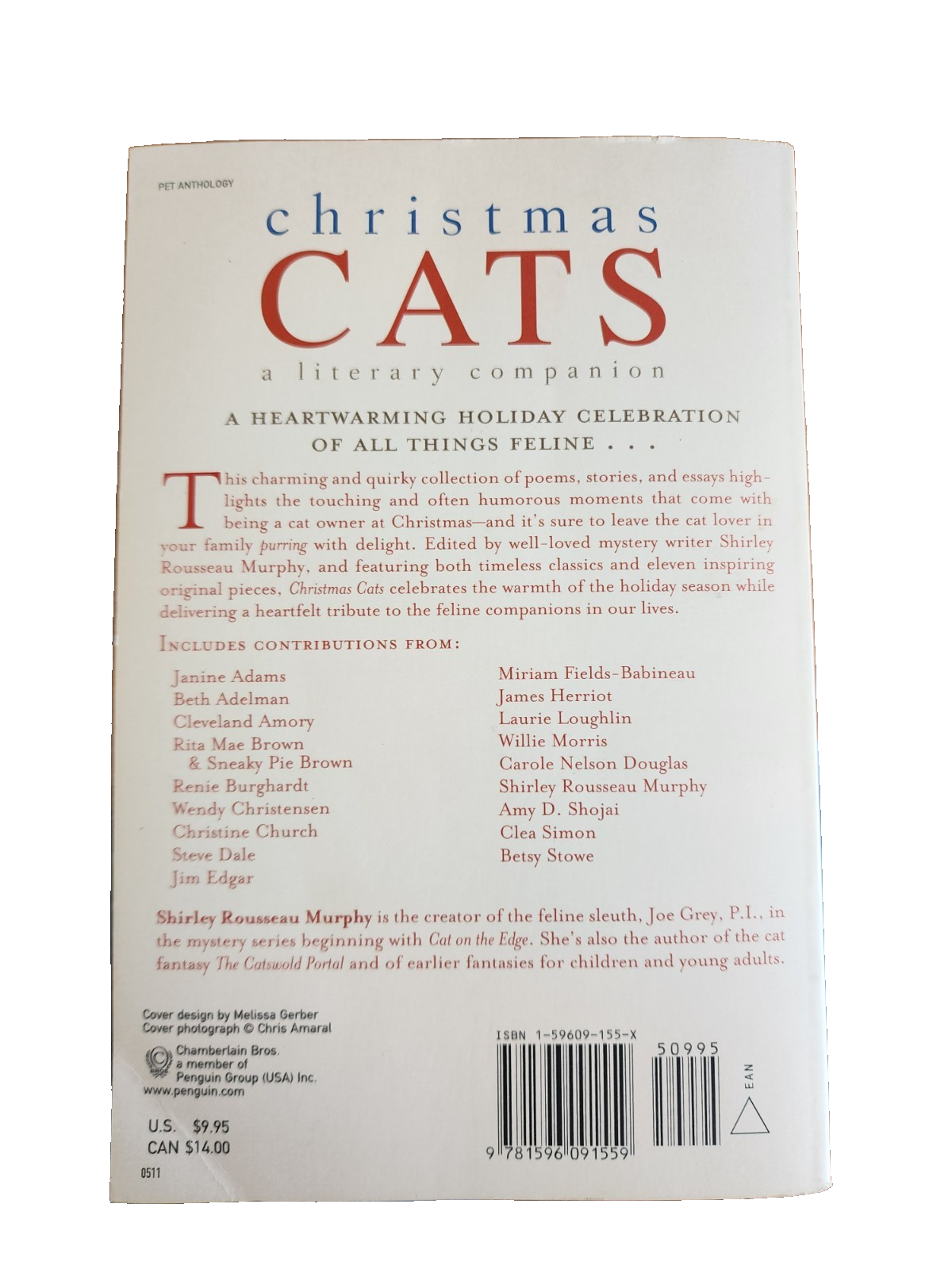 Christmas Cats: A Literary Companion by Shirley Murphy