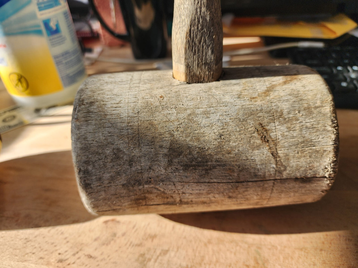 Mallet, Vtg Woodworkers / Wood Carvers Wooden Mallet