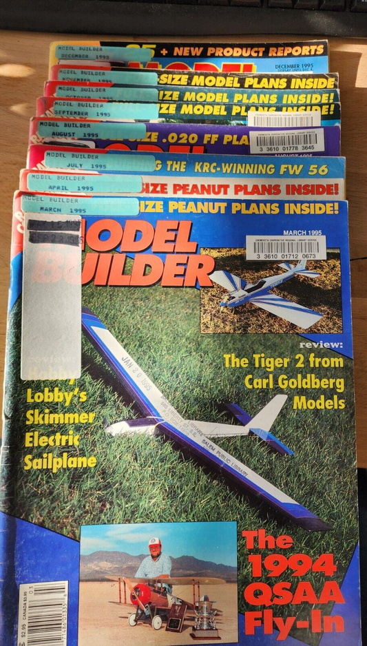 LOT 8 Model Builder Magazines 1995
