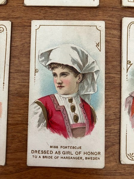 DUKE'S CIGARETTES: PORTRAITS OF ACTORS & ACTRESSES - Lot of 8
