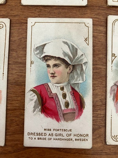 DUKE'S CIGARETTES: PORTRAITS OF ACTORS & ACTRESSES - Lot of 8